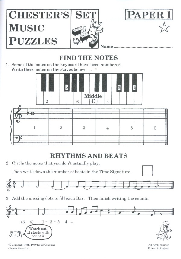 Chester's Music Puzzles