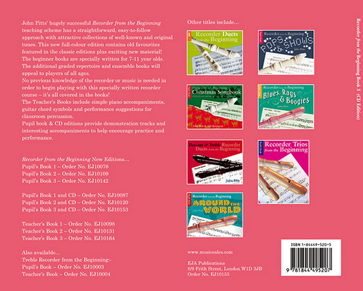 Recorder from the Beginning Vol.3 (+CD)