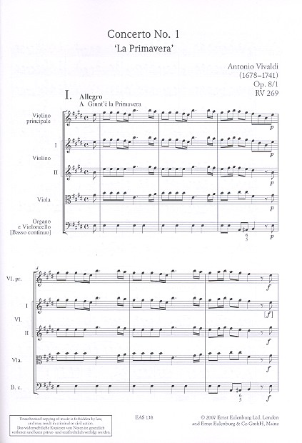 The Four Seasons op.8,1-4 (+CD)