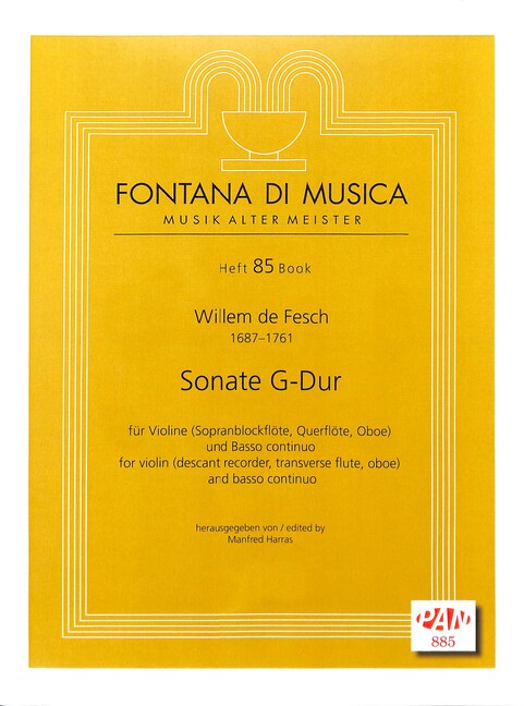 Sonate G-Dur für Violine (Sbfl, Fl, Ob)