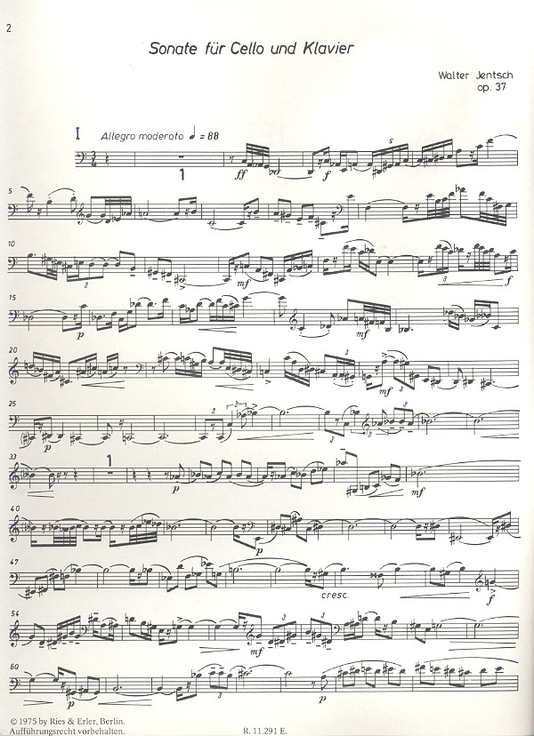 Sonate op.37 für Violoncello und