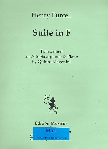 Suite F major for alto saxophone and