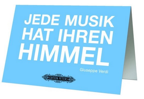 Grußkarte Verdi - Jede Musik hat ihren Himmel