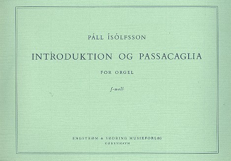 Introduktion og Passacaglia f-Moll