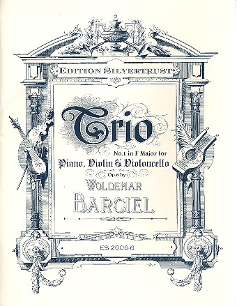 Trio f major no.1 op.6  for piano, violin