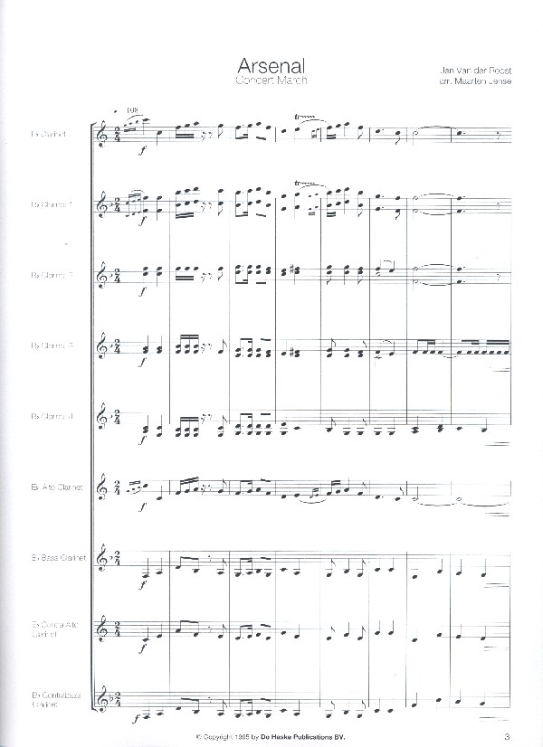 Arsenal for clarinet choir