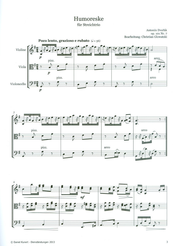 Humoresque op.101,7