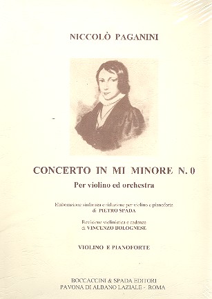 Concerto  mi minore no.0 per violino e orchestra