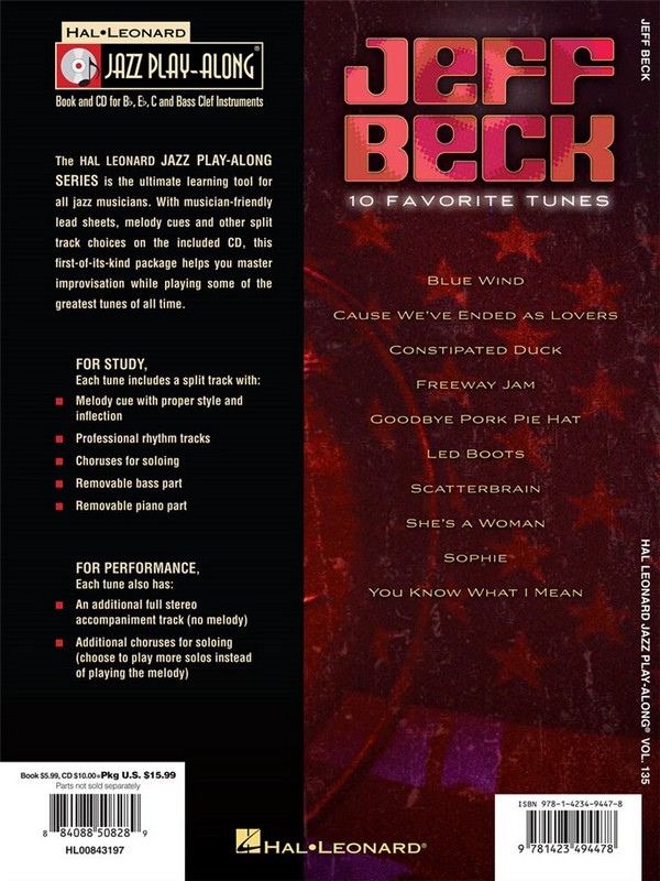 Jeff Beck - 10 favorite Tunes (+CD):