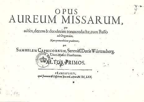 Opus Aureum Missarum
