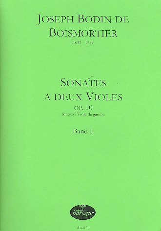 Sonates a deux violes op.10 Band 1 (nos.1-3)