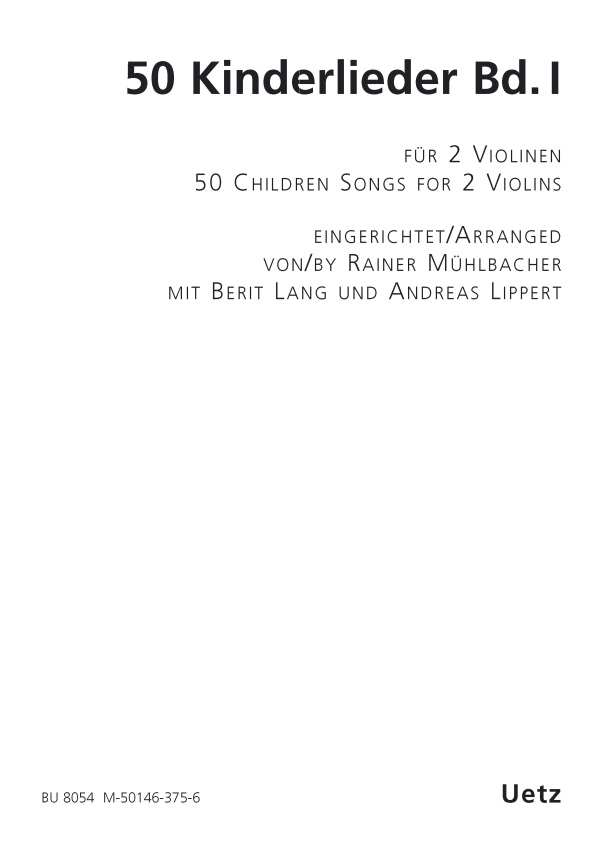 50 Kinderlieder Band 1