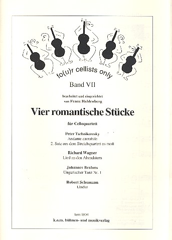 Four Cellists only 4 romantische Stücke