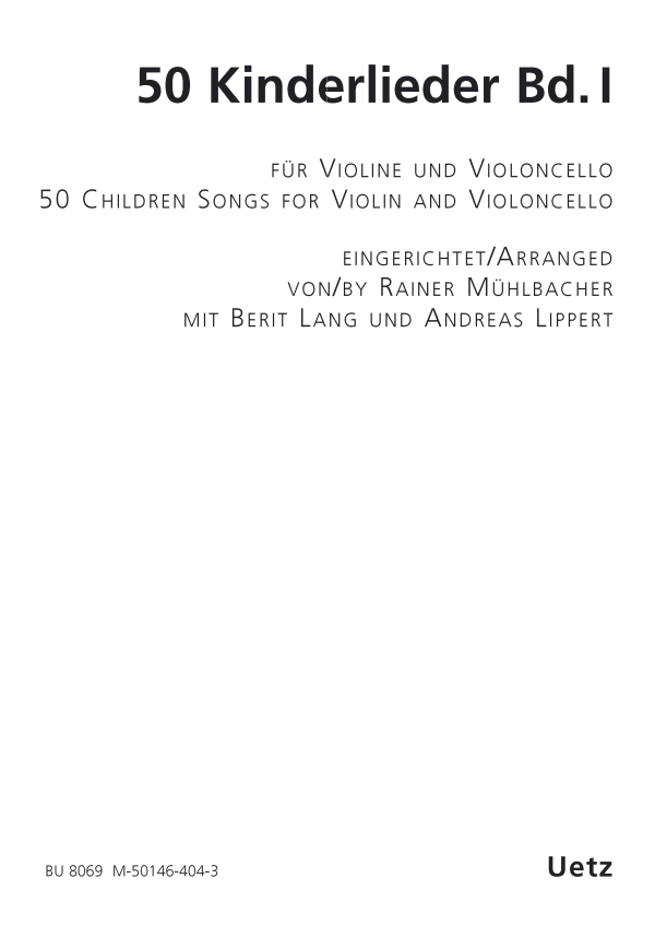 50 Kinderlieder Band 1