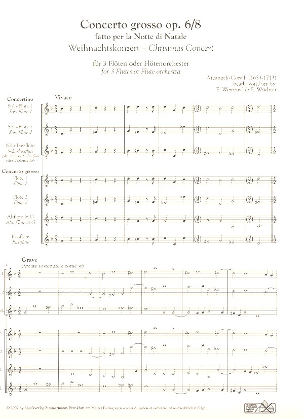 Weihnachtskonzert op.6,8