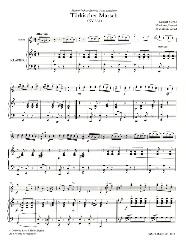 Türkischer Marsch KV331
