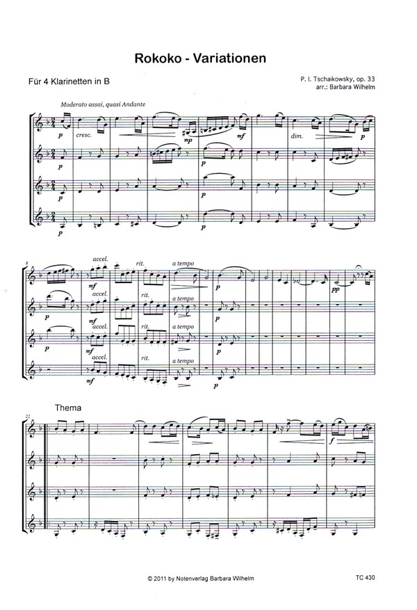 Rokoko - Variationen op.33