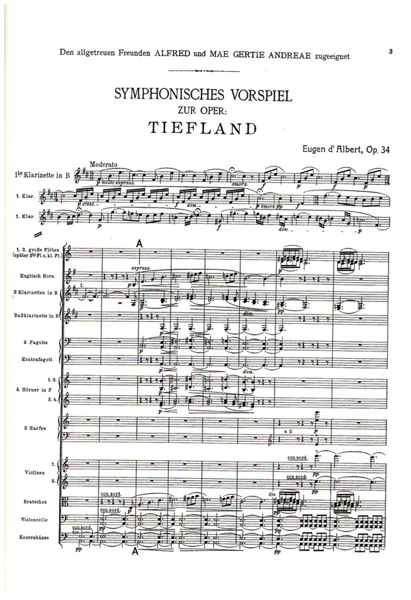 Symphonisches Vorspiel zur Oper Tiefland op.34