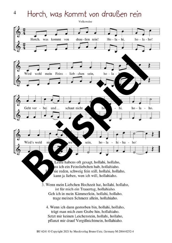 Kinder- und Volkslieder Band 2