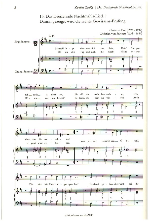 Nachtmahls=Musik, 1676 Band 2