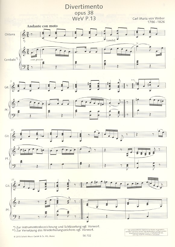 Divertimento C-Dur op.38 WeV P.13