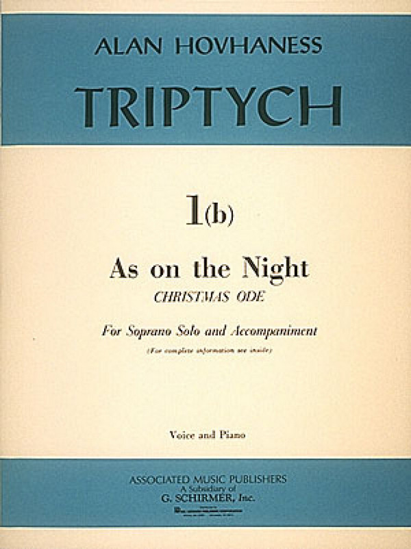 Triptych 1b for soprano and piano