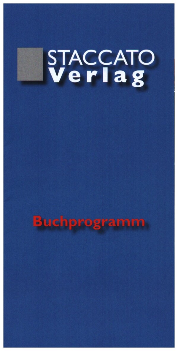 Katalog Buchprogramm Staccato Verlag