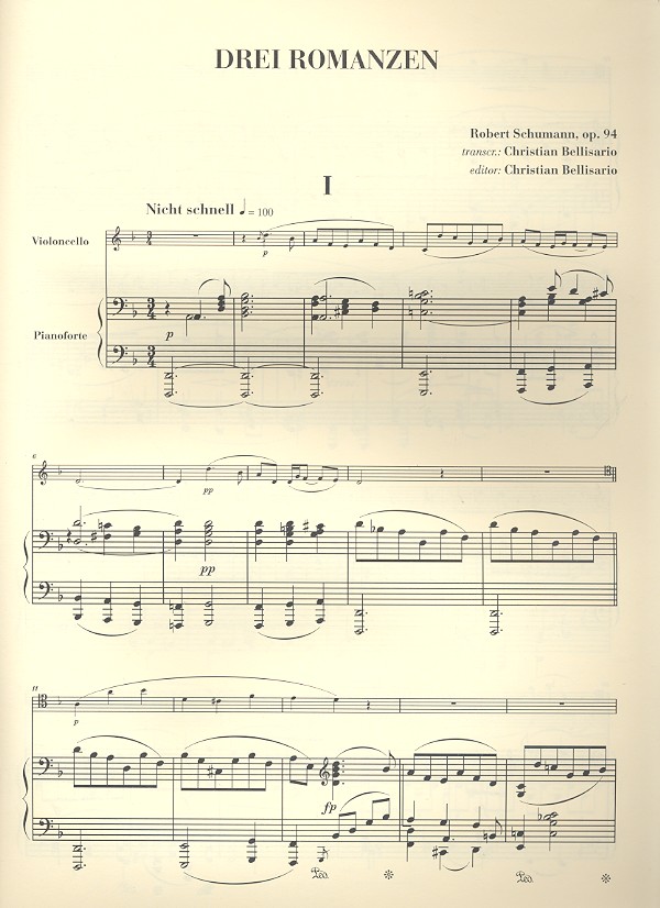 3 Romanzen op.94  und  Intermezzo WoO2