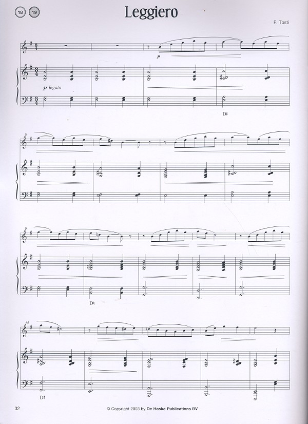 Bel Canto (+CD) for flute and harp (piano)