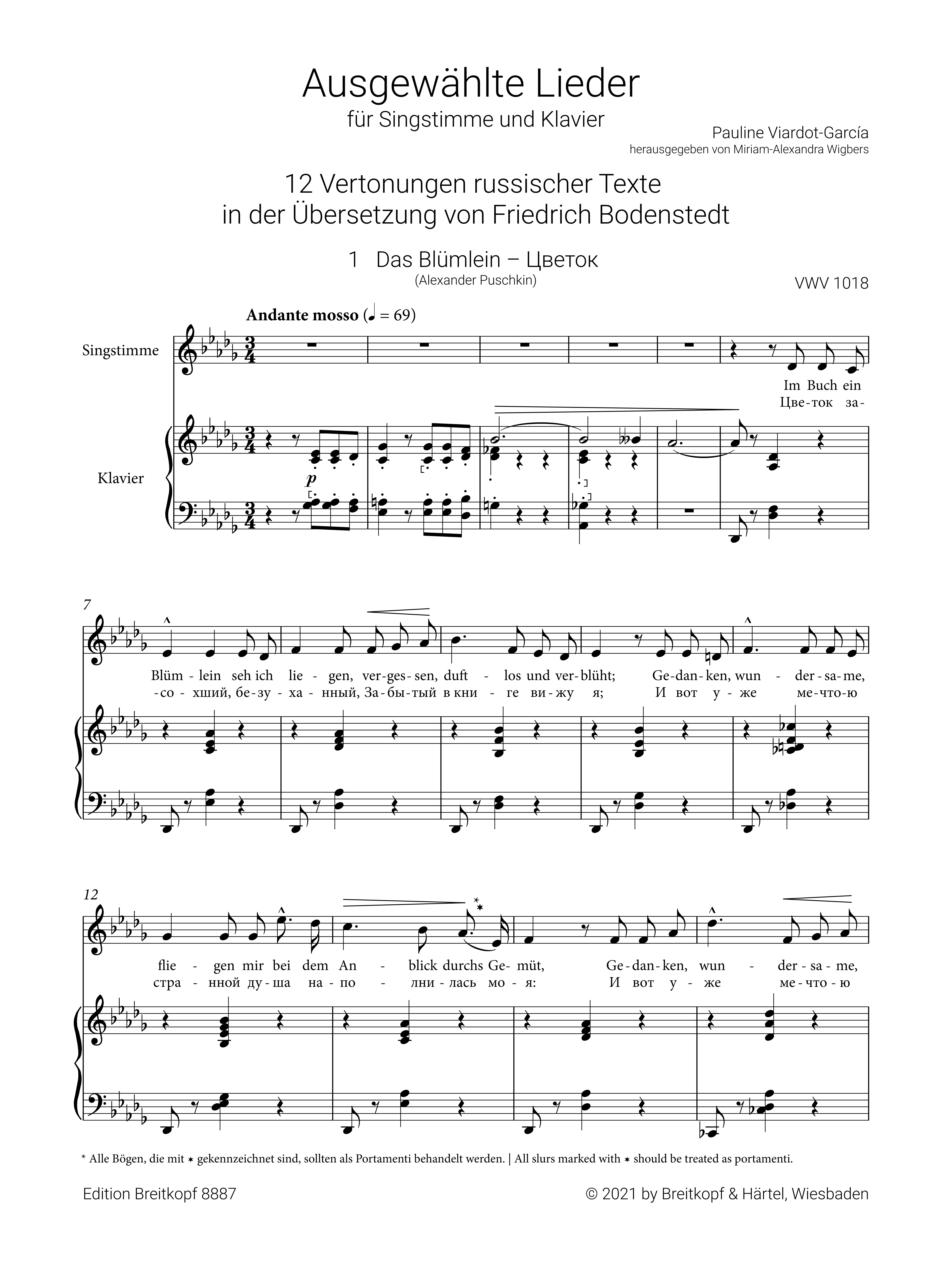 Ausgewählte Lieder Band 1