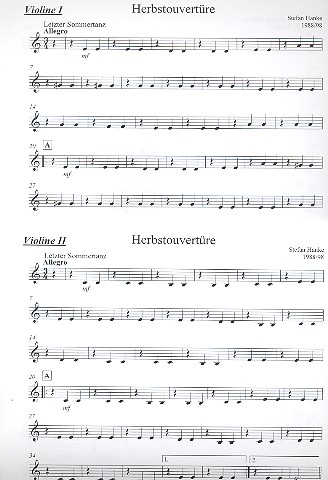 Herbstouvertüre für Soloflöte, Sopranino,