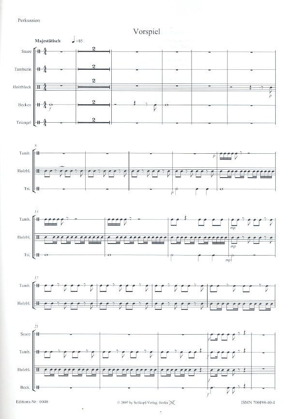 Christophorus Kantate für Soli,