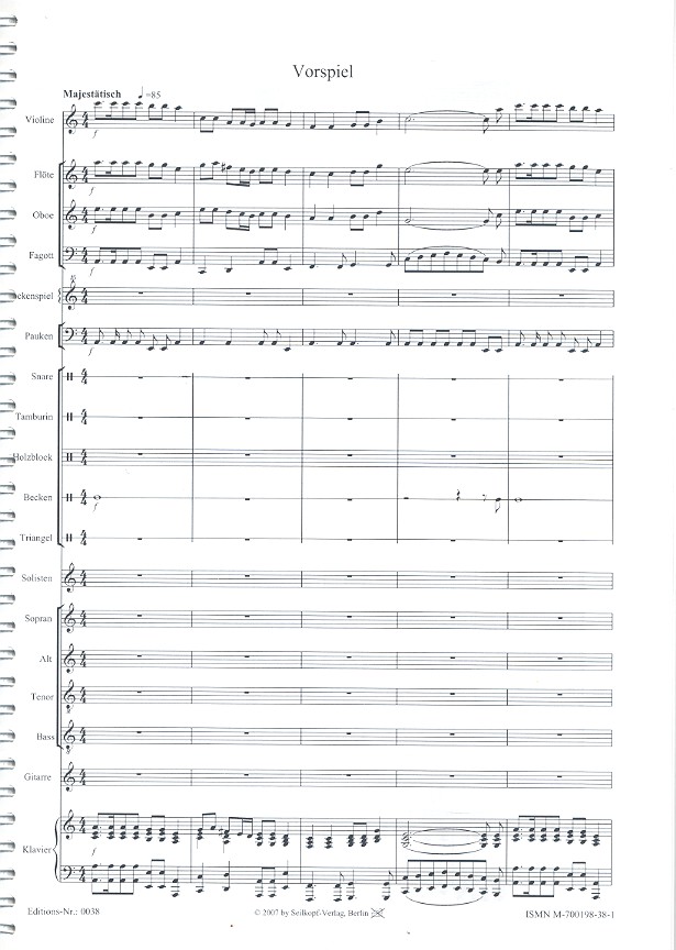 Christophorus Kantate für Soli,