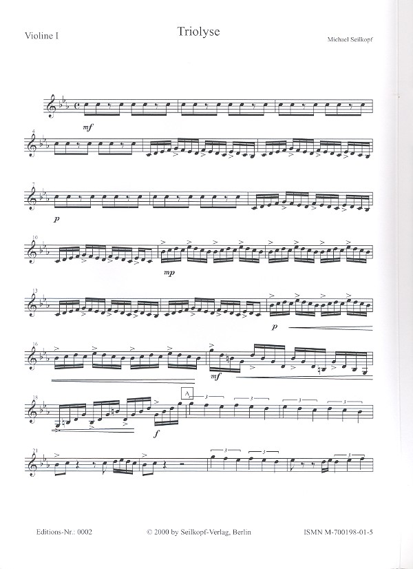 Triolyse für Orchester