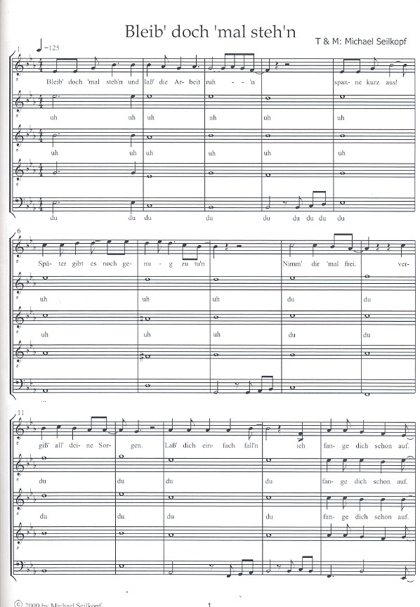 4 Lieder für Männerchor