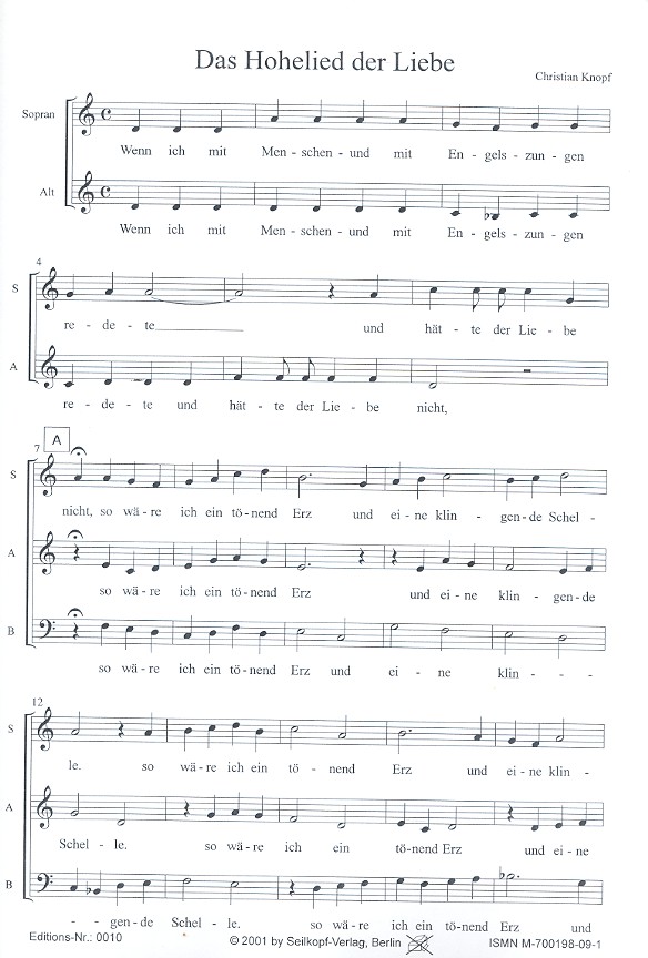 Das Hohelied der Liebe für