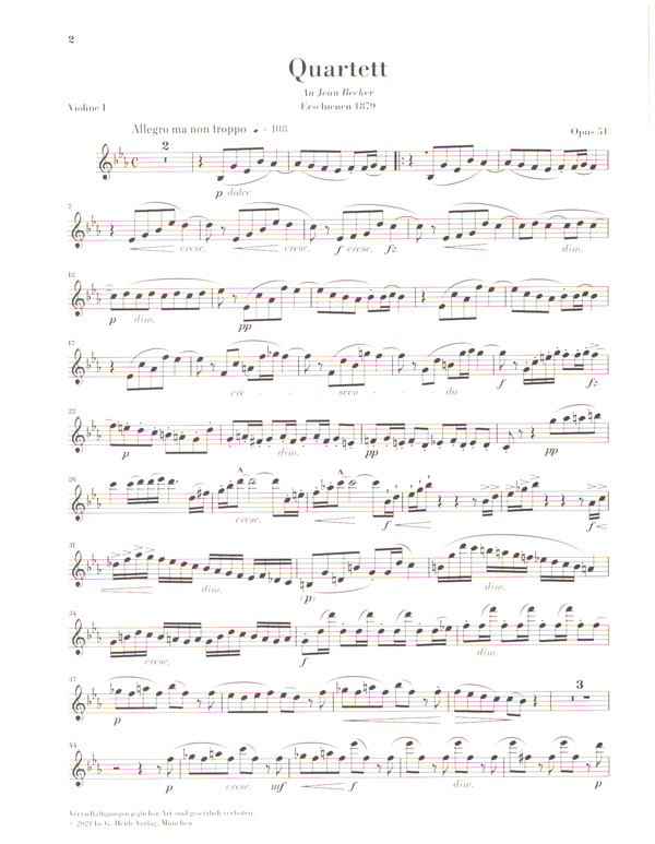 Streichquartett Es-Dur op.51