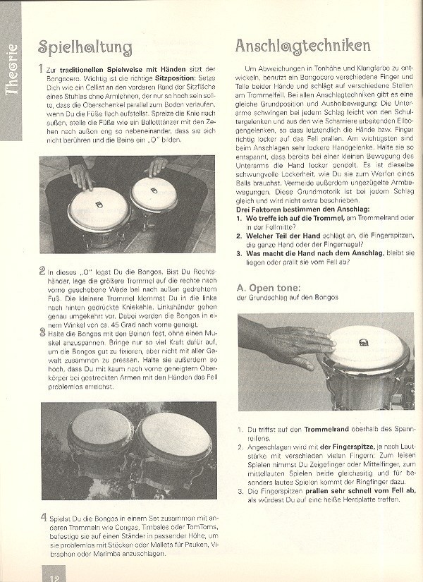 Bongo Ritmo Theorie, Rhythmen, Übungen, Geschichte