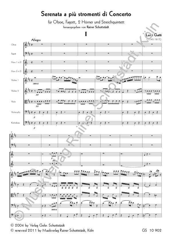 Serenata a piu stromenti di Concerto