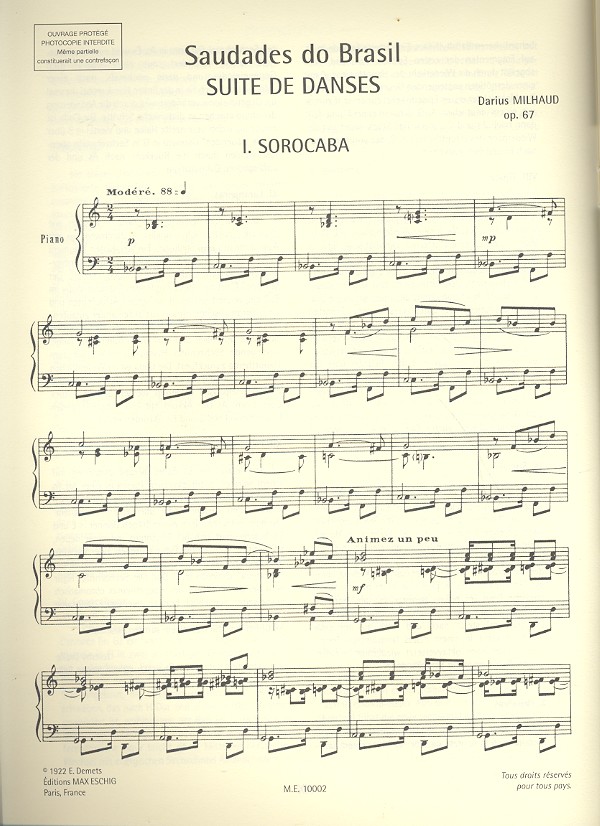 Saudades do Brasil op.67 