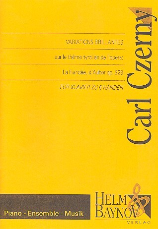 Variations brillantes sur le theme tyrolien de l'opéra: La Fiancée op.228