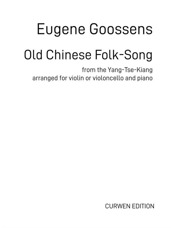 Old Chinese Folk-Song from the Yang-Tse-Kiang