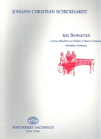 12 Sonaten op.7 für 2 Oboen (Violinen) und Bc