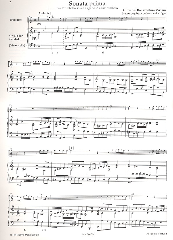 2 Sonaten für Trompete und Orgel