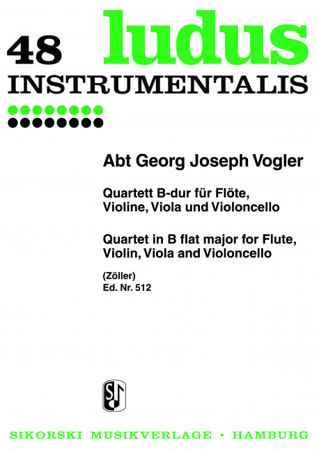 Quartett B-Dur für Flöte, Violine,