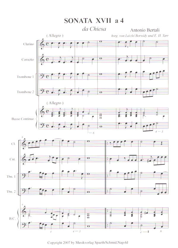 Sonata Nr.17 à 4 da Chiesa