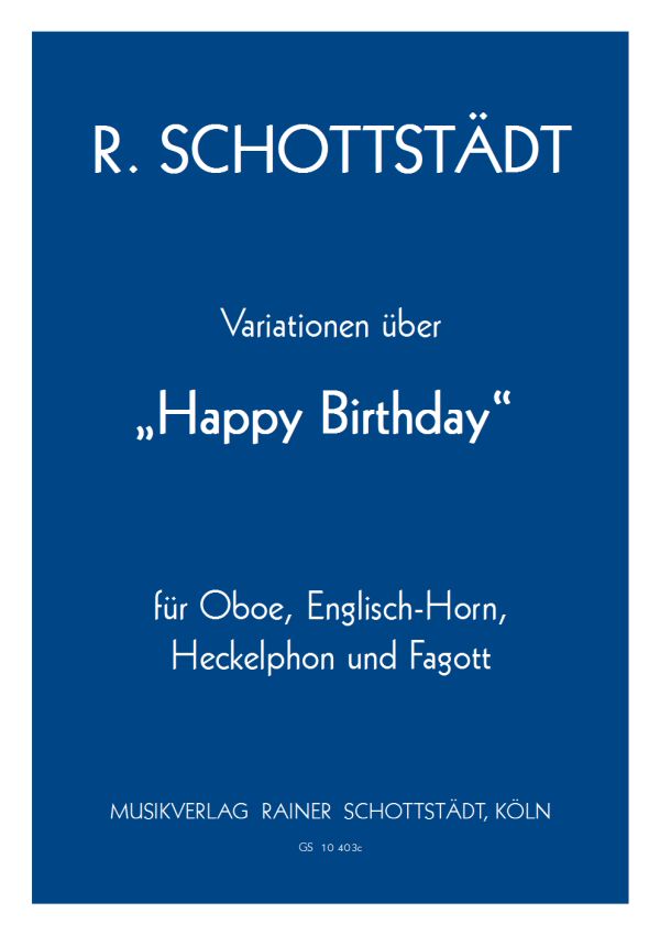 Variationen über Happy Birthday für Oboe,