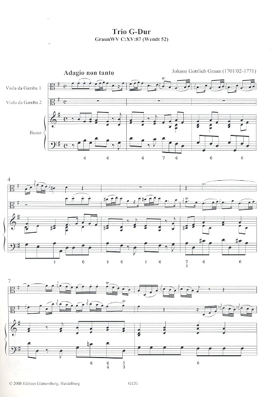 Trio G-Dur GraunWVC:XV:87