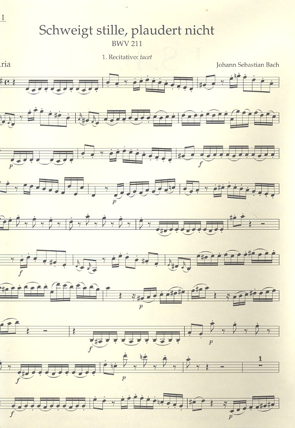 Schweiget stille plaudert nicht BWV211