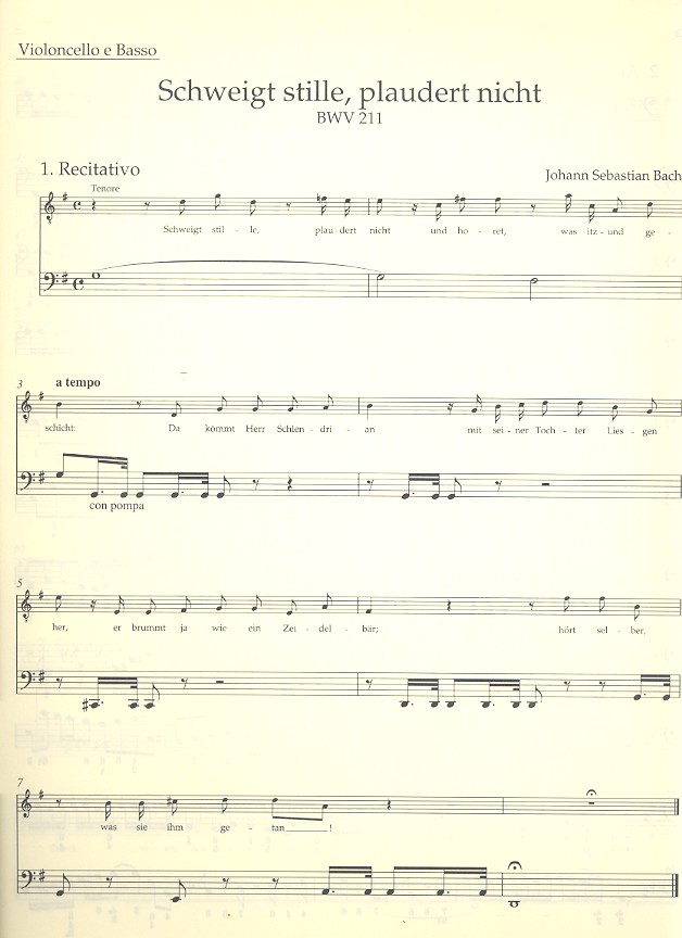 Schweiget stille plaudert nicht BWV211